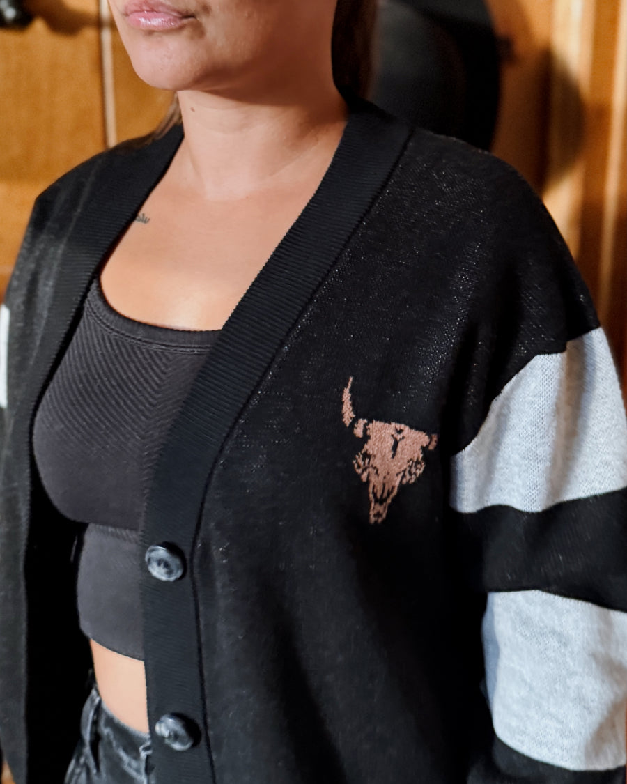 Moto Crew Knit Cardigan