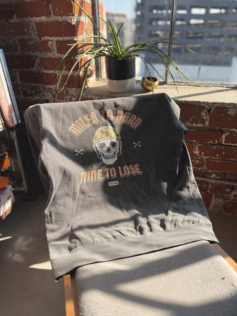 Miles to Burn Crewneck