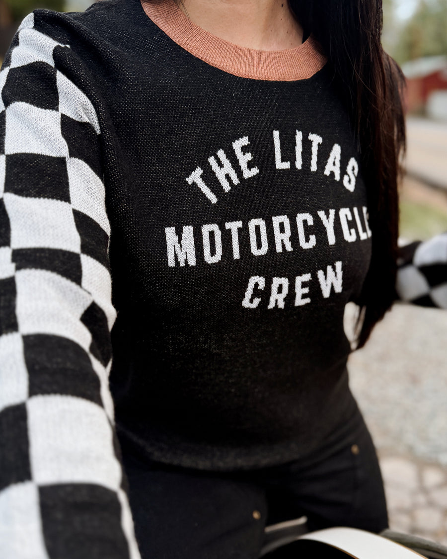The Litas Staple Checkered Knit Sweater