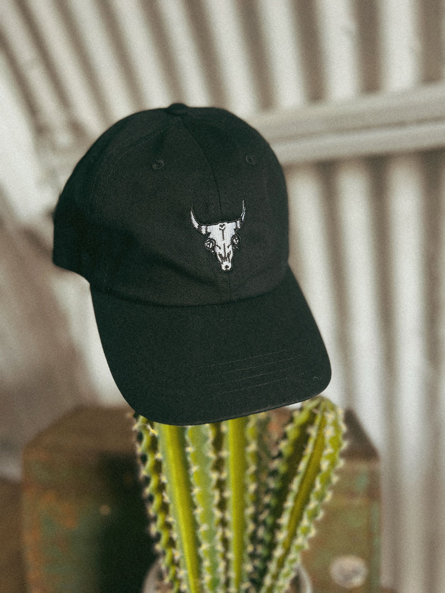 Embroidered Skull Dad Hat