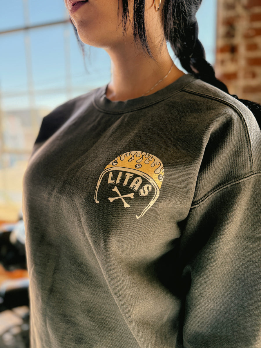 Miles to Burn Crewneck