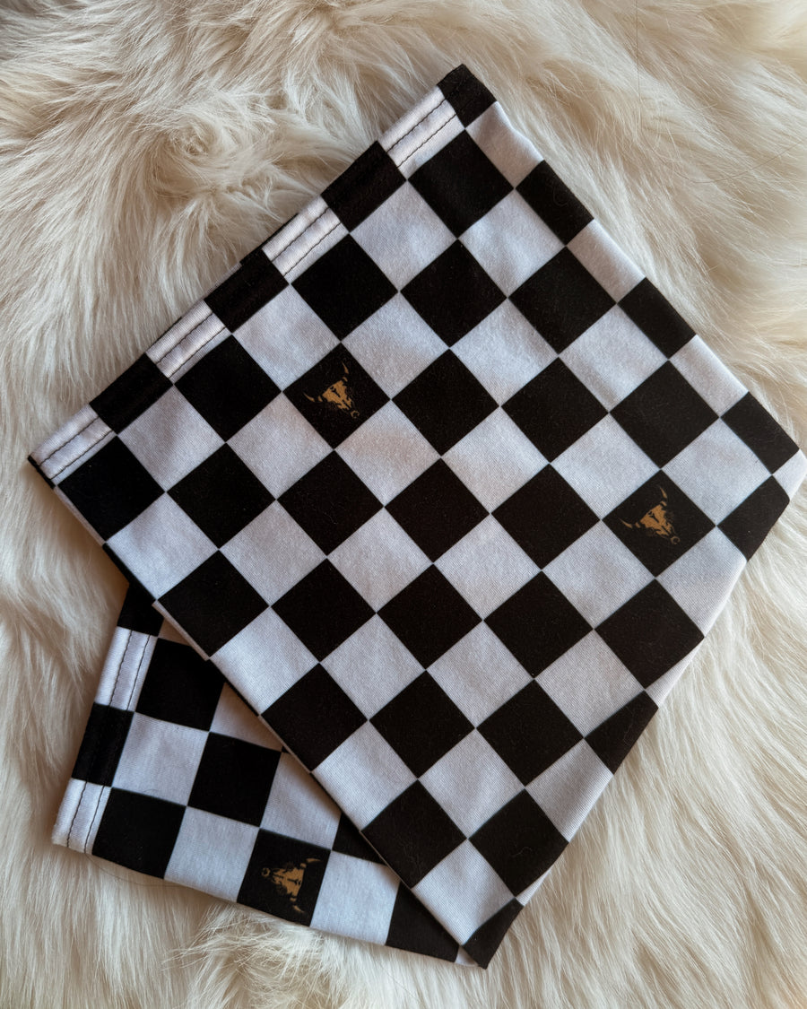 Checkered Skull Gaiter