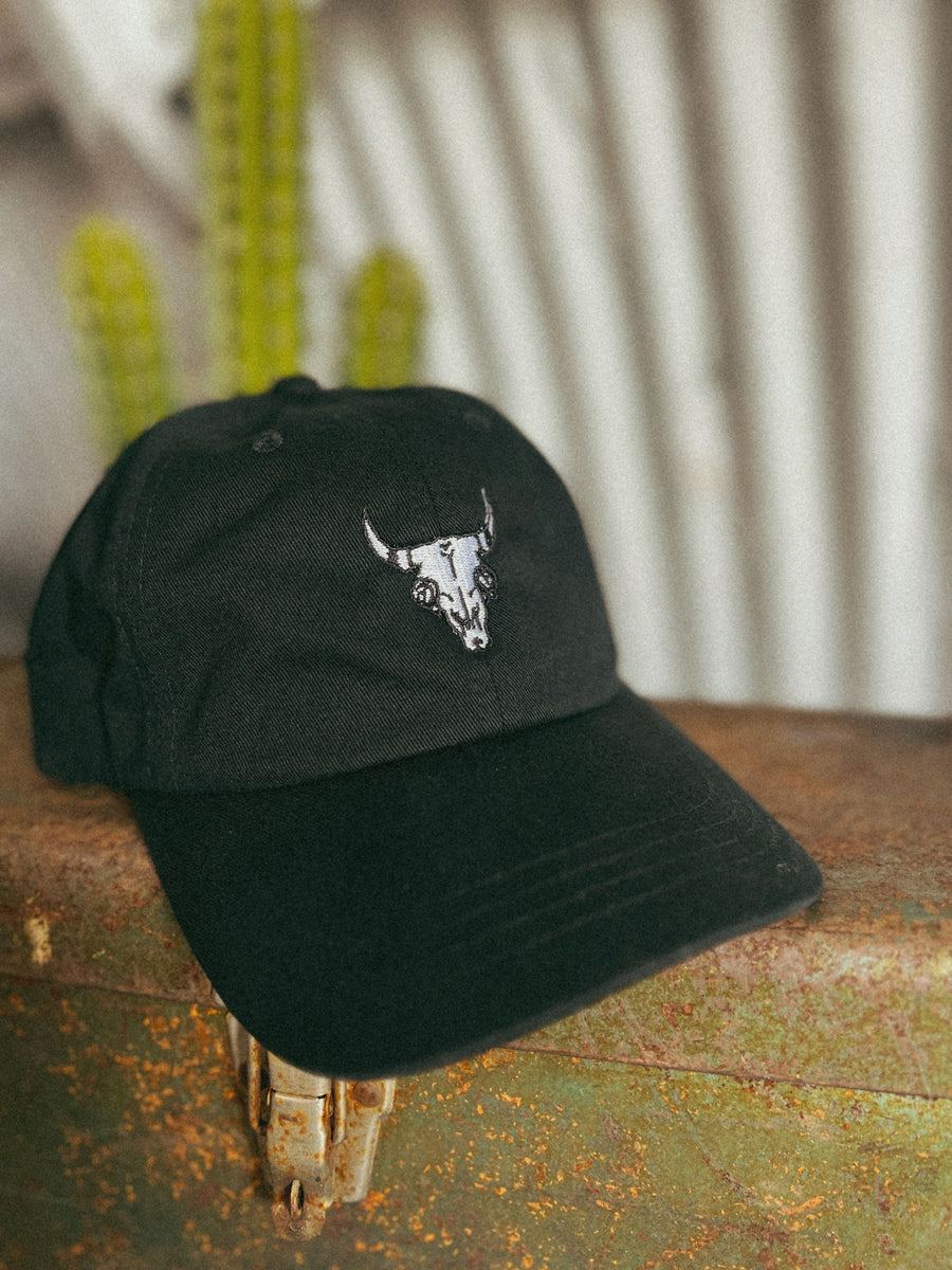 Embroidered Skull Dad Hat