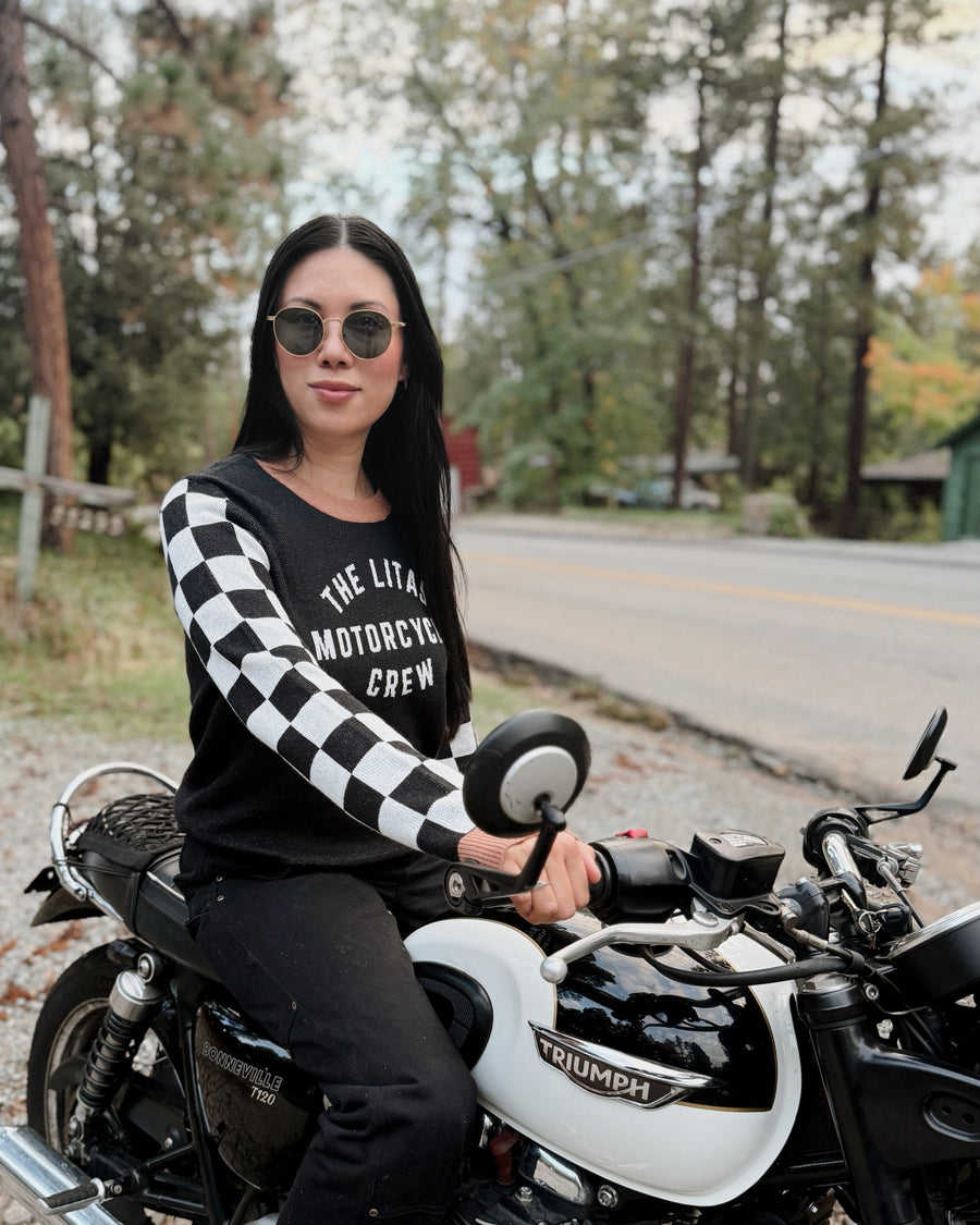 The Litas Staple Checkered Knit Sweater