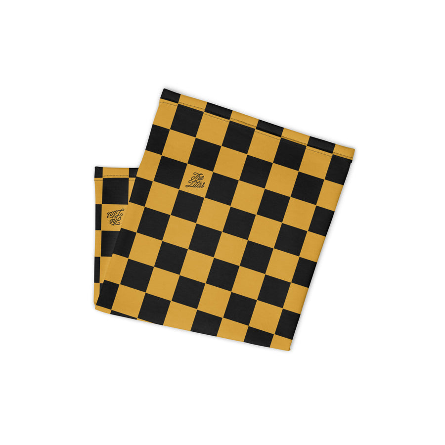 Checkered Cursive Gaiter
