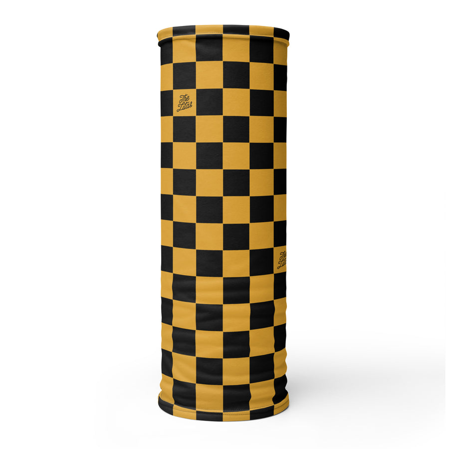 Checkered Cursive Gaiter