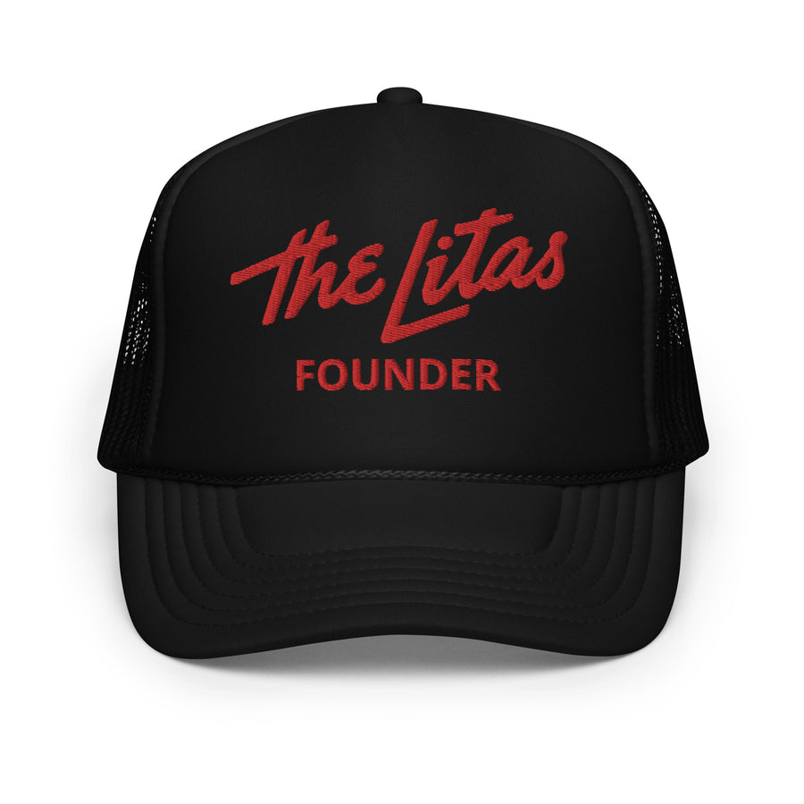 Embroidered Script Founder Trucker Hat