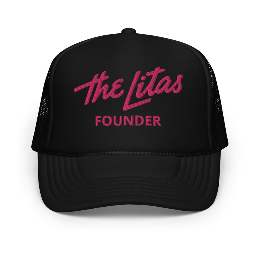 Embroidered Script Founder Trucker Hat