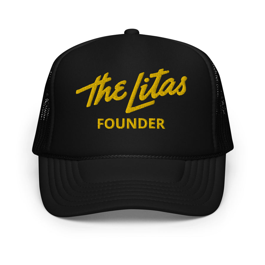 Embroidered Script Founder Trucker Hat