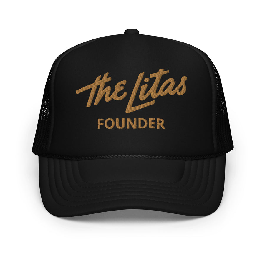 Embroidered Script Founder Trucker Hat