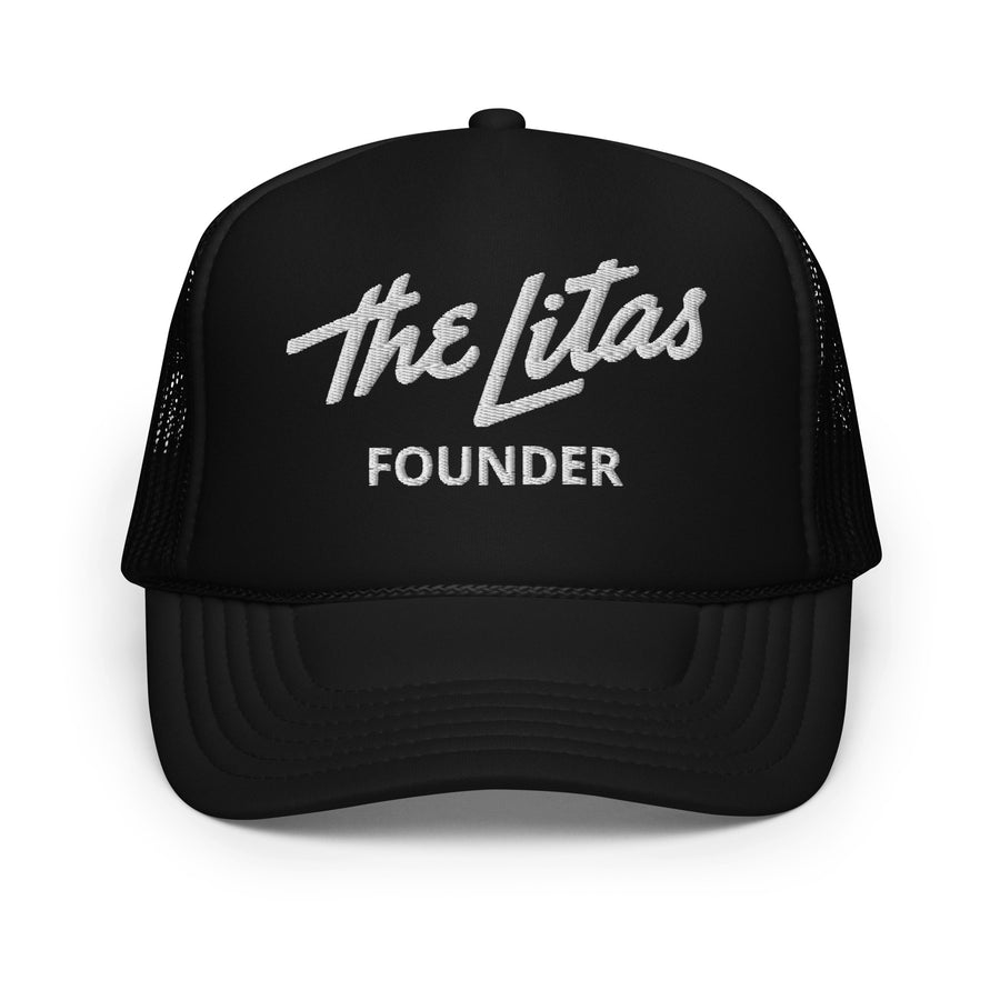 Embroidered Script Founder Trucker Hat