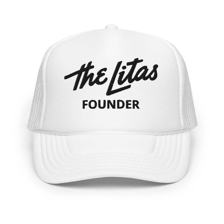 Embroidered Script Founder Trucker Hat