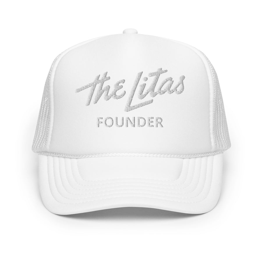 Embroidered Script Founder Trucker Hat