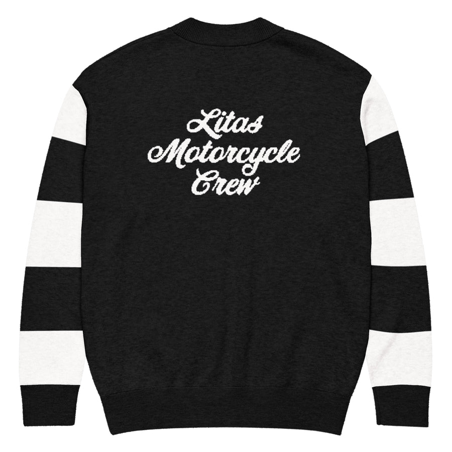 Moto Crew Knit Cardigan