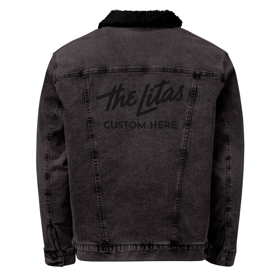 Custom Embroidered Litas Denim Sherpa Jacket