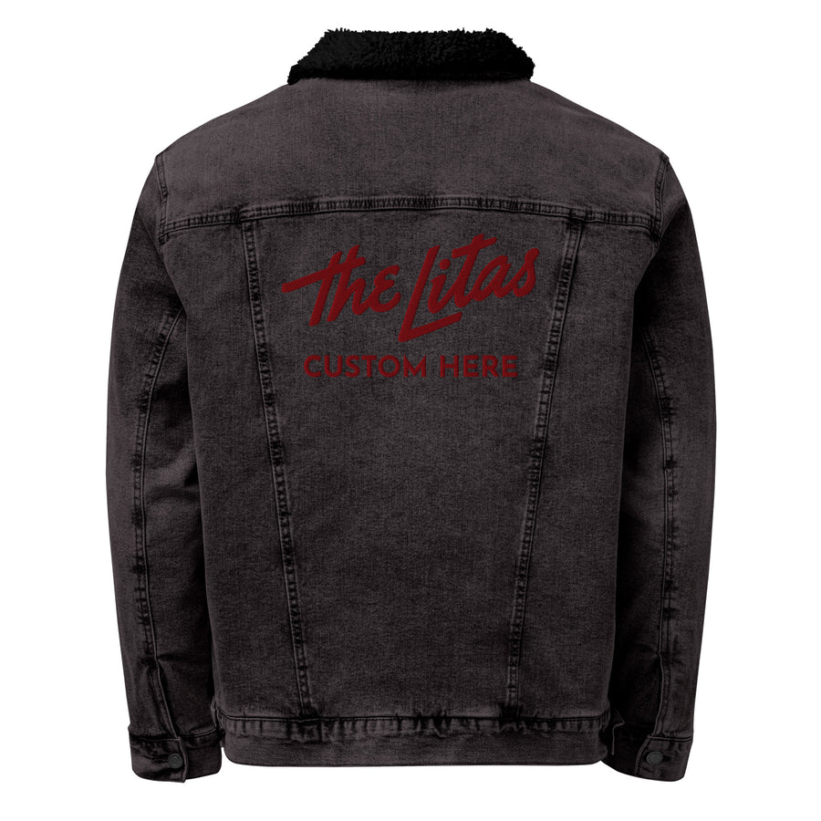 Custom Embroidered Litas Denim Sherpa Jacket