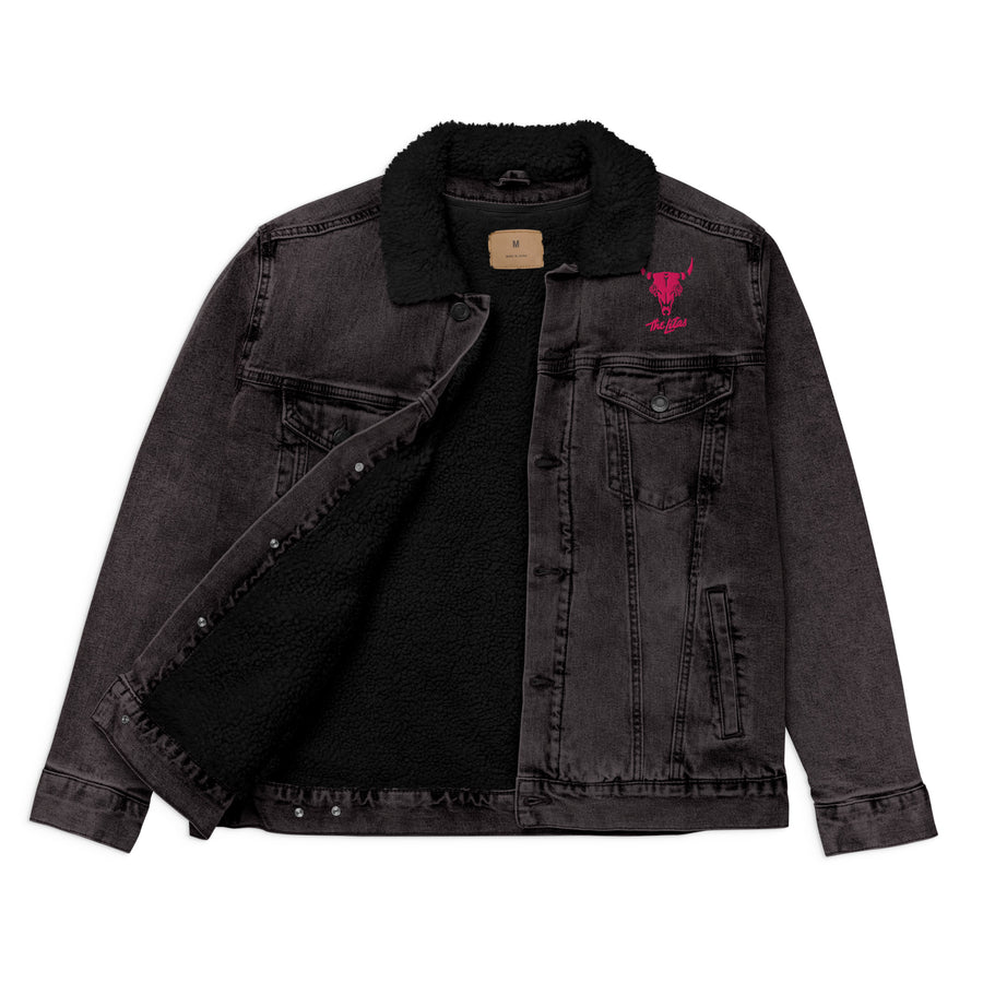 Custom Embroidered Litas Denim Sherpa Jacket