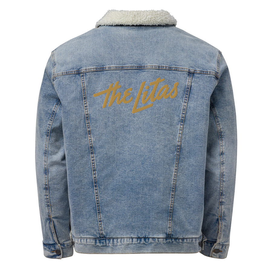 Custom Embroidered Litas Denim Sherpa Jacket