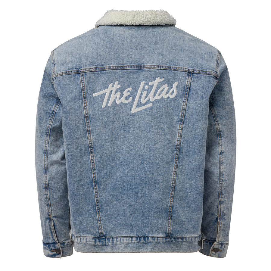 Custom Embroidered Litas Denim Sherpa Jacket