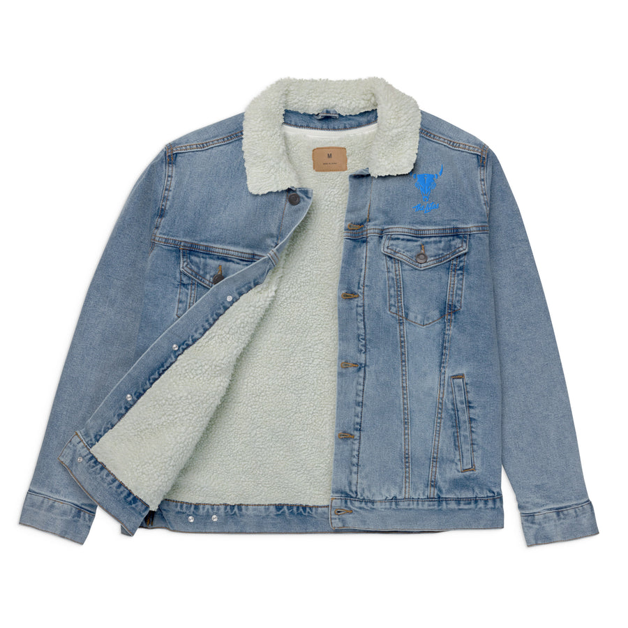 Custom Embroidered Litas Denim Sherpa Jacket