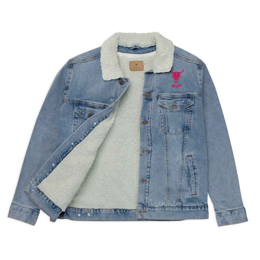 Custom Embroidered Litas Denim Sherpa Jacket